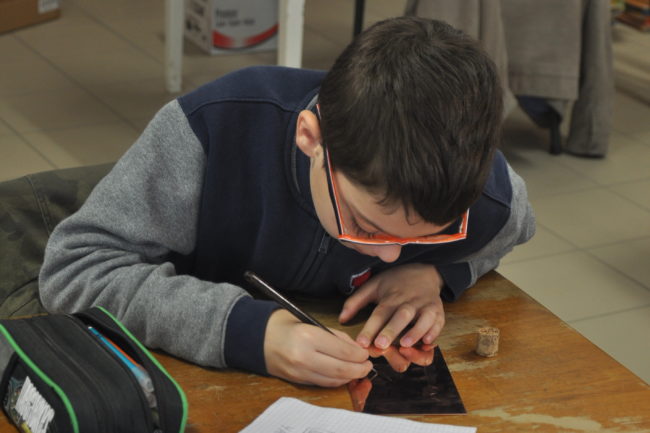 On grave avec application 