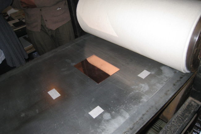 La plaque prête à l'impression