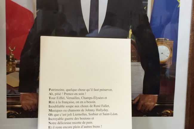 L'acrostiche des enfants et le président