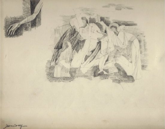 d'après la pieta 1954