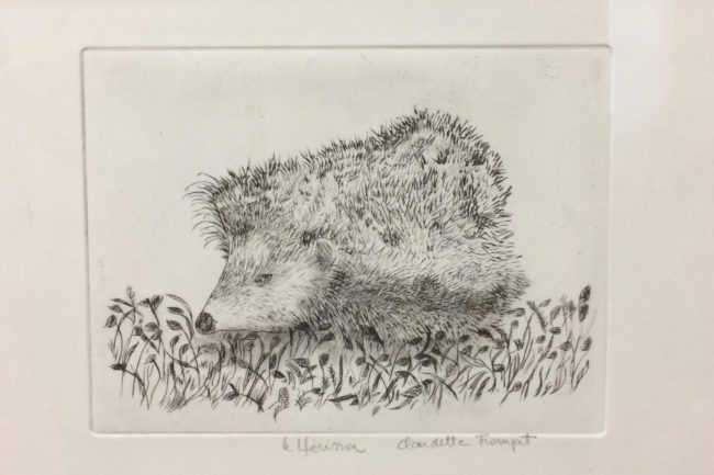 2ième prix ex-aequo "le hérisson" 
Claudette Trompat