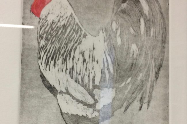 "Le coq"  Gisèle Gobbey