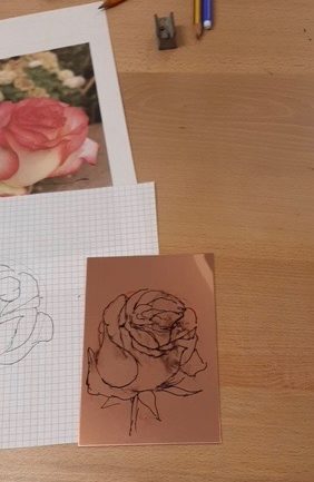 La rose gravée d'Yves et ses modèles