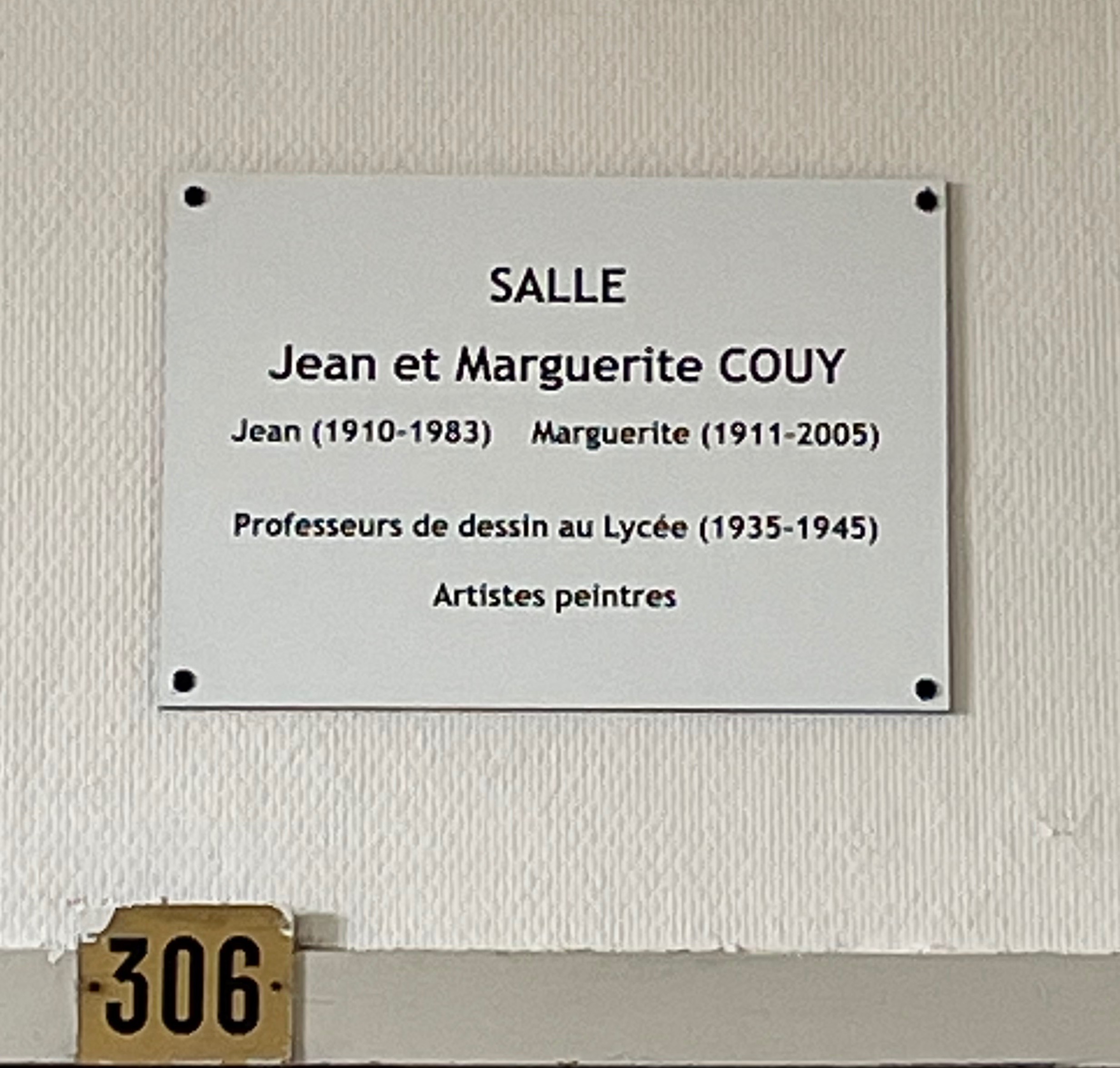 Plaque apposée